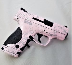M&P 9c Pink Silver Paisley 2